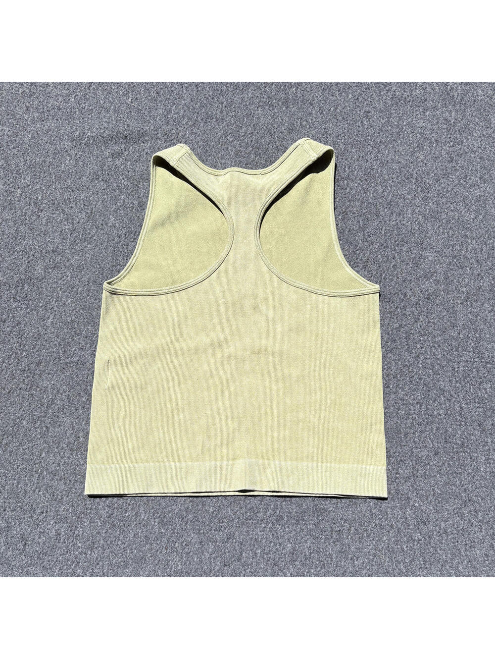 Chelsea & Violet Light Olive Ribbed Tank Top XS/S